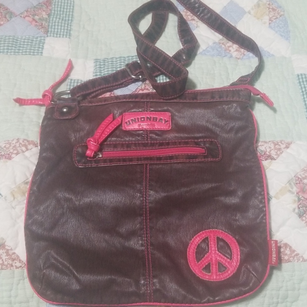 Brown leather Crossbody purse
